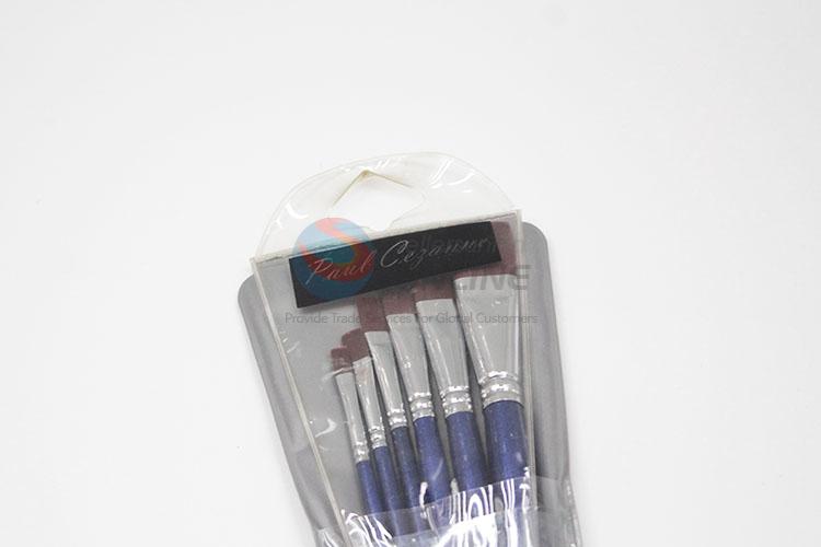 Wood Handle Nylon Art Paintbrush Set