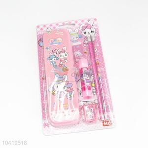 Rabbit Pattern Pink Girl Stationery <em>Set</em>