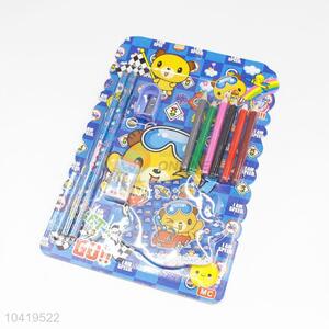 Blue Color Bear Pattern Stationery <em>Set</em>