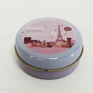 Factory High Quality Paris Pattern Tinplate Box for Sale