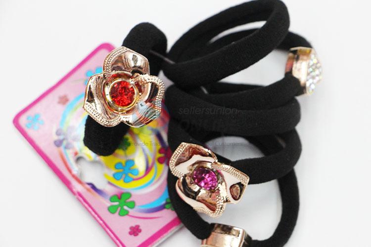 China Manufacturer Black Hair Rings Set