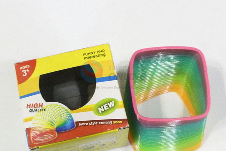 Recent Design Magic Rainbow Coil Spring Slinky Colorful Novelties Educational Toy