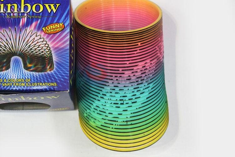 New Arrival Magic Rainbow Coil Spring Slinky Colorful Novelties Educational Toy