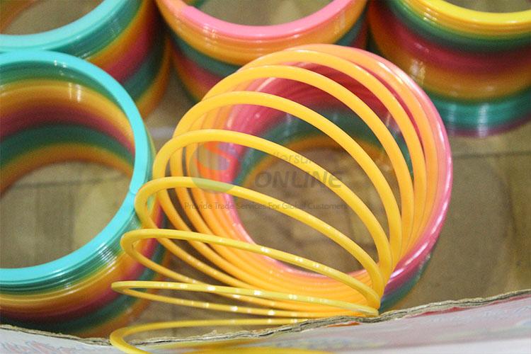 Best Sale 6pcs Magic Rainbow Coil Spring Slinky Colorful Novelties Educational Toy