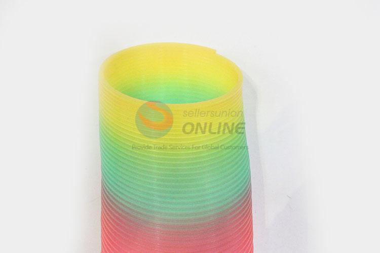 Fashion Design Magic Rainbow Coil Spring Slinky Colorful Novelties Educational Toy