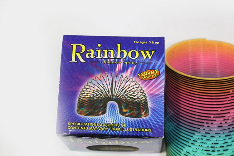 New Arrival Magic Rainbow Coil Spring Slinky Colorful Novelties Educational Toy