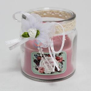 Wholesale custom cheap candle with glass bottle