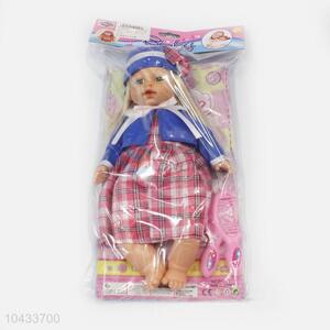 Made In China Wholesale 32cm Cotton Body Lifelike Baby Doll with 6 Sound