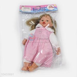 Hot Selling 14-inch Cotton Body Lifelike Baby Doll with 6 Sound