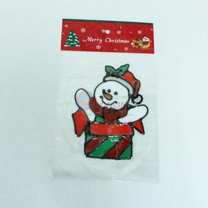 Eco-friendly Christmas Decor TPR Window Snowman Sticker