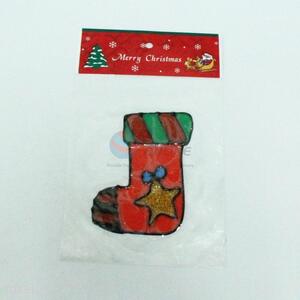 TPR Material Christmas Window Sticker in Stocking Shape