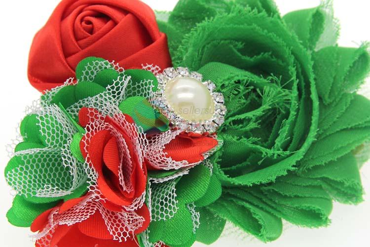 Custom Colorful Handmade Flower Christmas Hair Band Headband