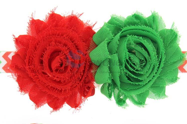 Exquisite Design Colorful Christmas Headband And Foot Ring Flower Set