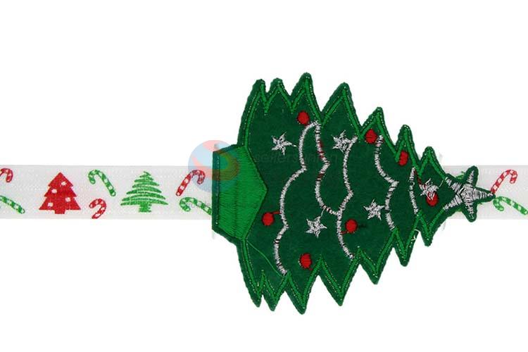 Custom Colorful Christmas Baby Headwear Christmas Tree Hair Band