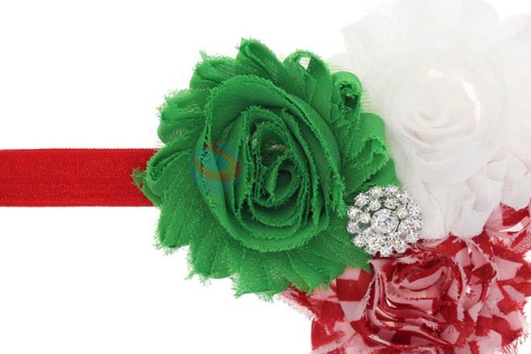 New Design Flower Shape Christmas Hair Band For Baby