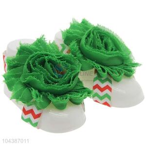 Exquisite Design Colorful Christmas Headband And Foot Ring Flower Set