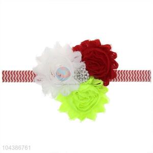 Wholesale Colorful Christmas Handmade Flower Headband For Baby