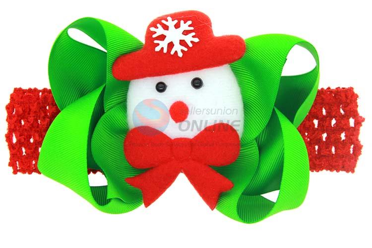 Best Quality Colorful Christmas Snowman Hair Band Baby Head Band