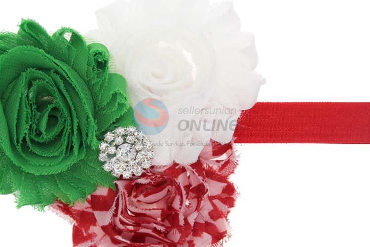 New Design Flower Shape Christmas Hair Band For Baby