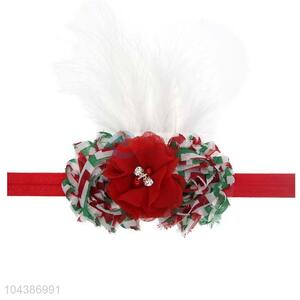 Best Quality Colorful Christmas Headband Baby Hair Ribbon