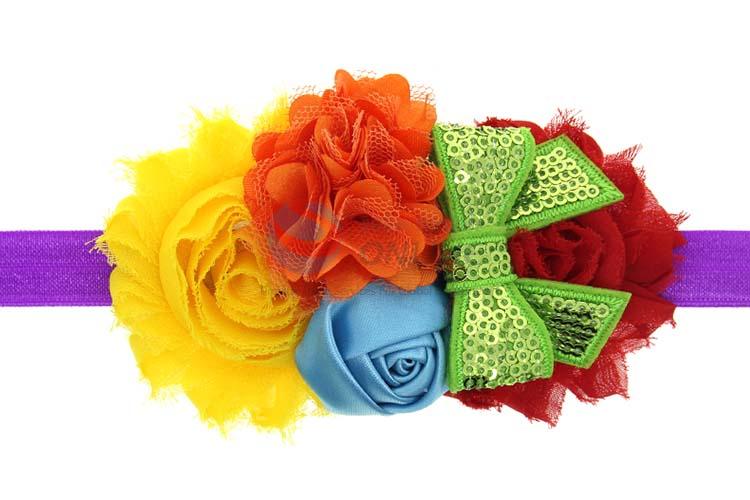 Newest Colorful Chiffon Hair Band Christmas Headband For Baby