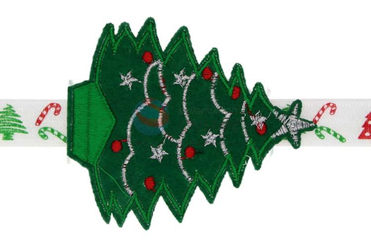 Custom Colorful Christmas Baby Headwear Christmas Tree Hair Band