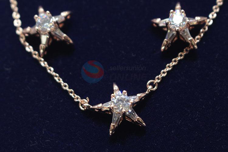 Top quality zircon necklace&earrings set