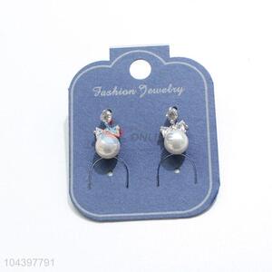 High sales popular design pearl&zircon ear stub