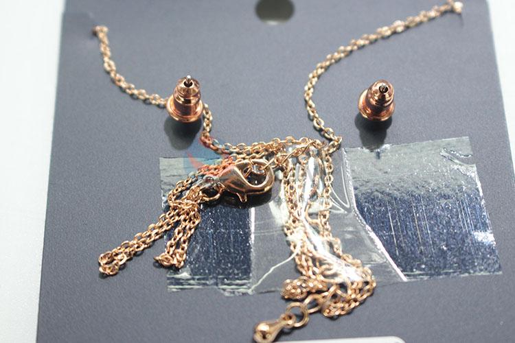 Super quality zircon necklace&earrings set