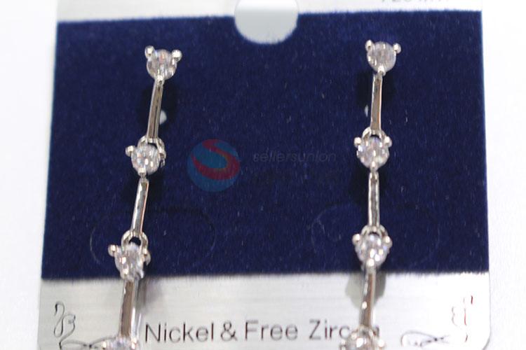 Modern design zircon earring