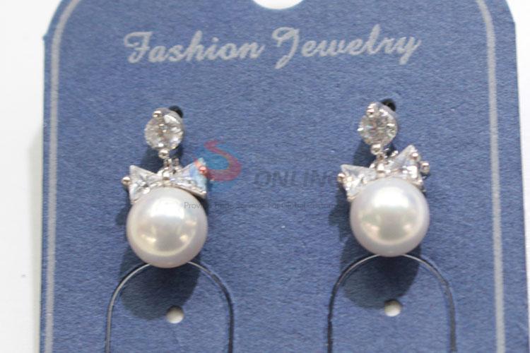 High sales popular design pearl&zircon ear stub