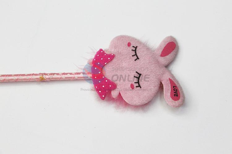 Factory Direct Cartoon Lovely Ball Point Pen with Rabbit Top