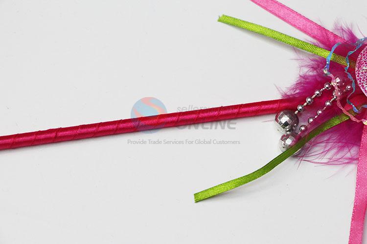 China Factory Plastic Ball-point Pen with Flower Top