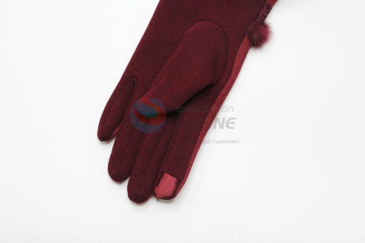 Recent Design Female Gloves Women's Winter Outdoor Full Fingers Mittens Glove