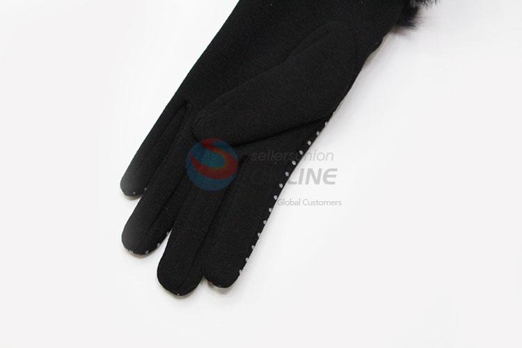 Factory Promotional Fashion Winter Warm Soft Women Gloves