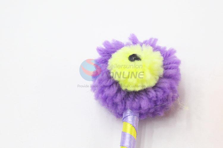 Big Eyes Hairball Design Plastic Ballpoint Pen