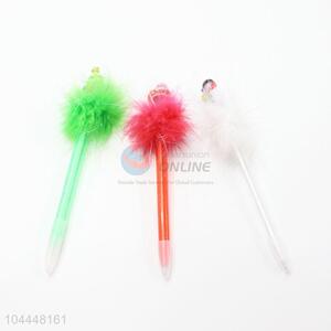 Christmas Feather Design Plastic Ballpoint Pen