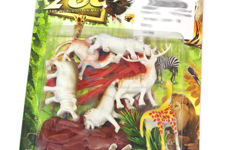 Cute Design Plastic Wild Animal Series Model Toy For Children