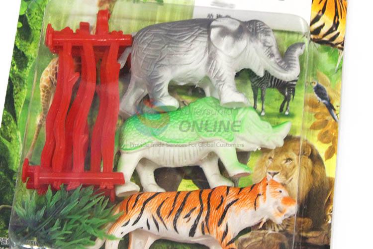 Popular Plastic Wild Animal Model Toy Plastic Animal Toy Set