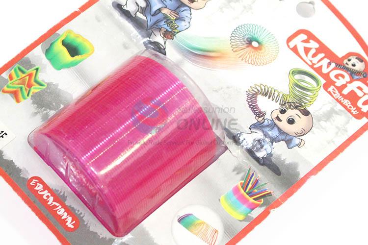 Custom Classic Toy Plastic Rainbow Magic Spring Toys