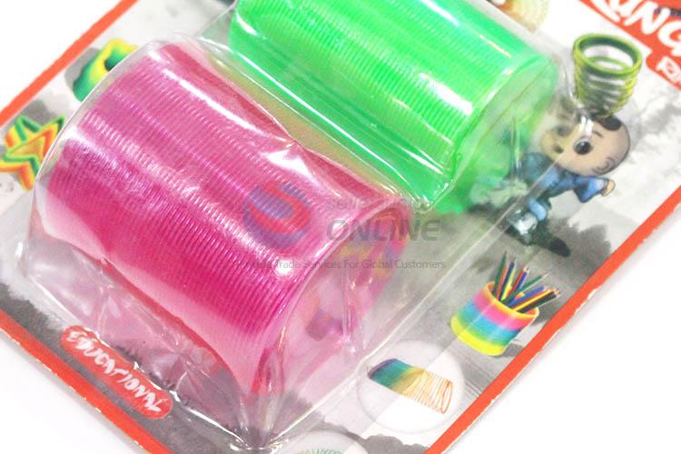 Unique Design Kungfu Series Rainbow Spring Plastic Toy