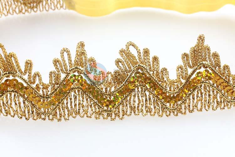 Customized New Arrival Gold Crown Baby Headband