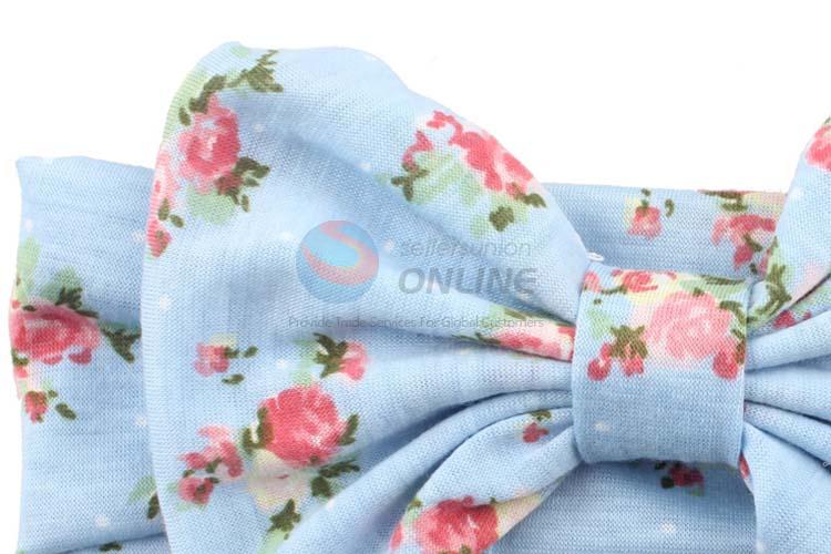 Customized New Fashion Cotton Flower Printing Bowknot Headband