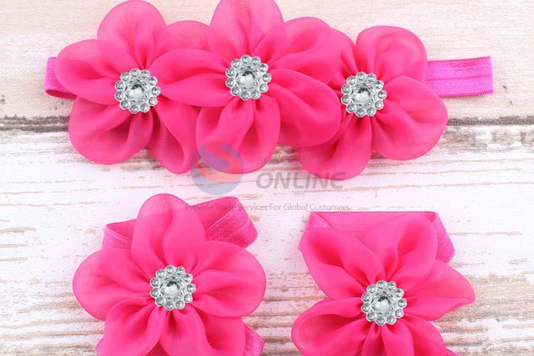 Best Selling Chiffon Flower Headband For Girl