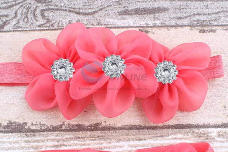 Best Selling Chiffon Flower Headband For Girl