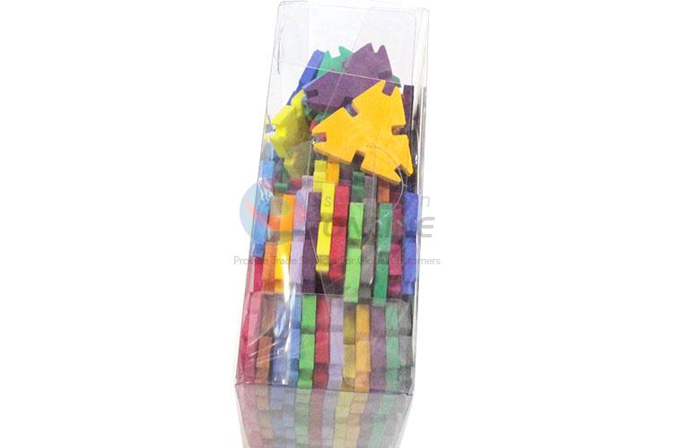 Popular Colorful 192 Pieces Triangle Snowflake Blocks DIY Toy For Kids