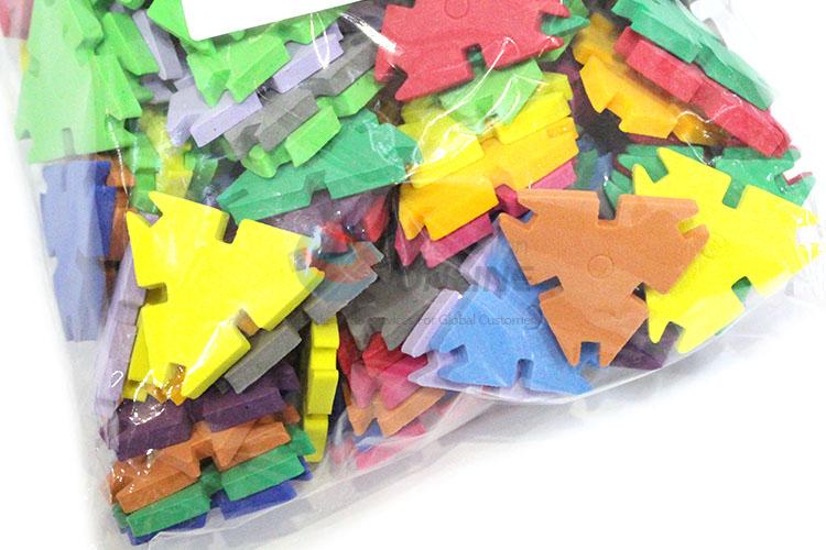 Hot Selling Colorful Snowflake Blocks Educational DIY Toy