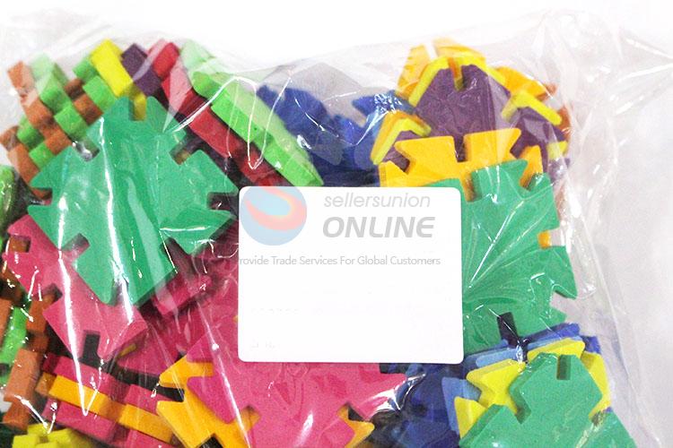 New Design Educational Toy Plastic 120 Pieces Snowflake Blocks