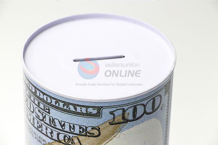 New Arrival Round Can Money Bank Tin Box