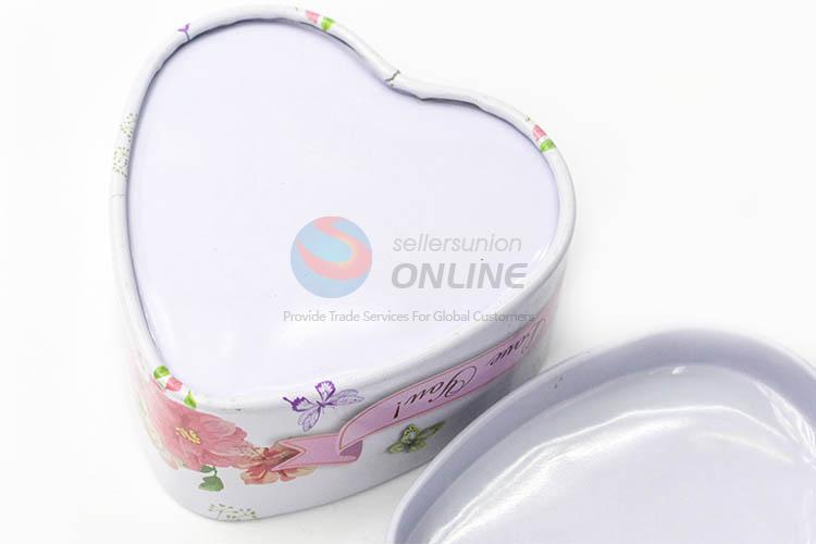 China Factory Multi-use Heart Shaped Tin Storage Cases Set